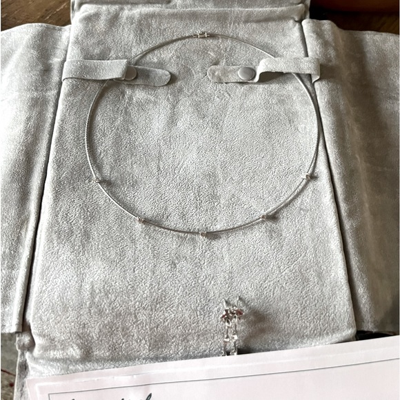 Diamond necklace with matching diamond earrings - Picture 5 of 5